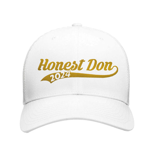 Honest Don 2024 Gold Retro Trucker Cap